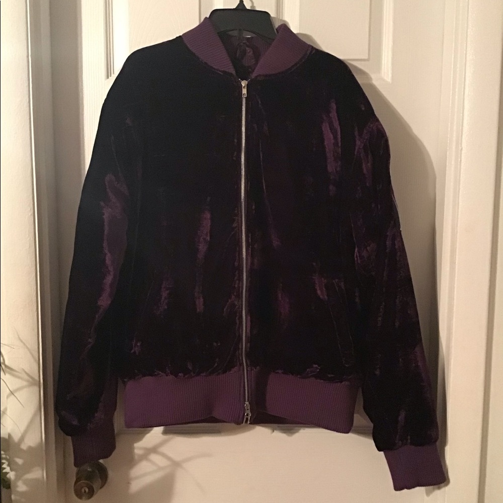Other Purple Velvet Jacket